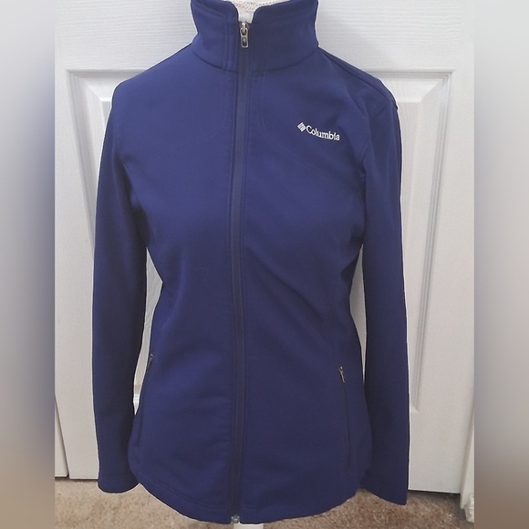 Columbia Women's Blue Omni Shield Soft Shell Jacket Size M - Picture 1 of 14